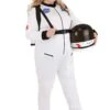Women's Plus Size White Astronaut Costume