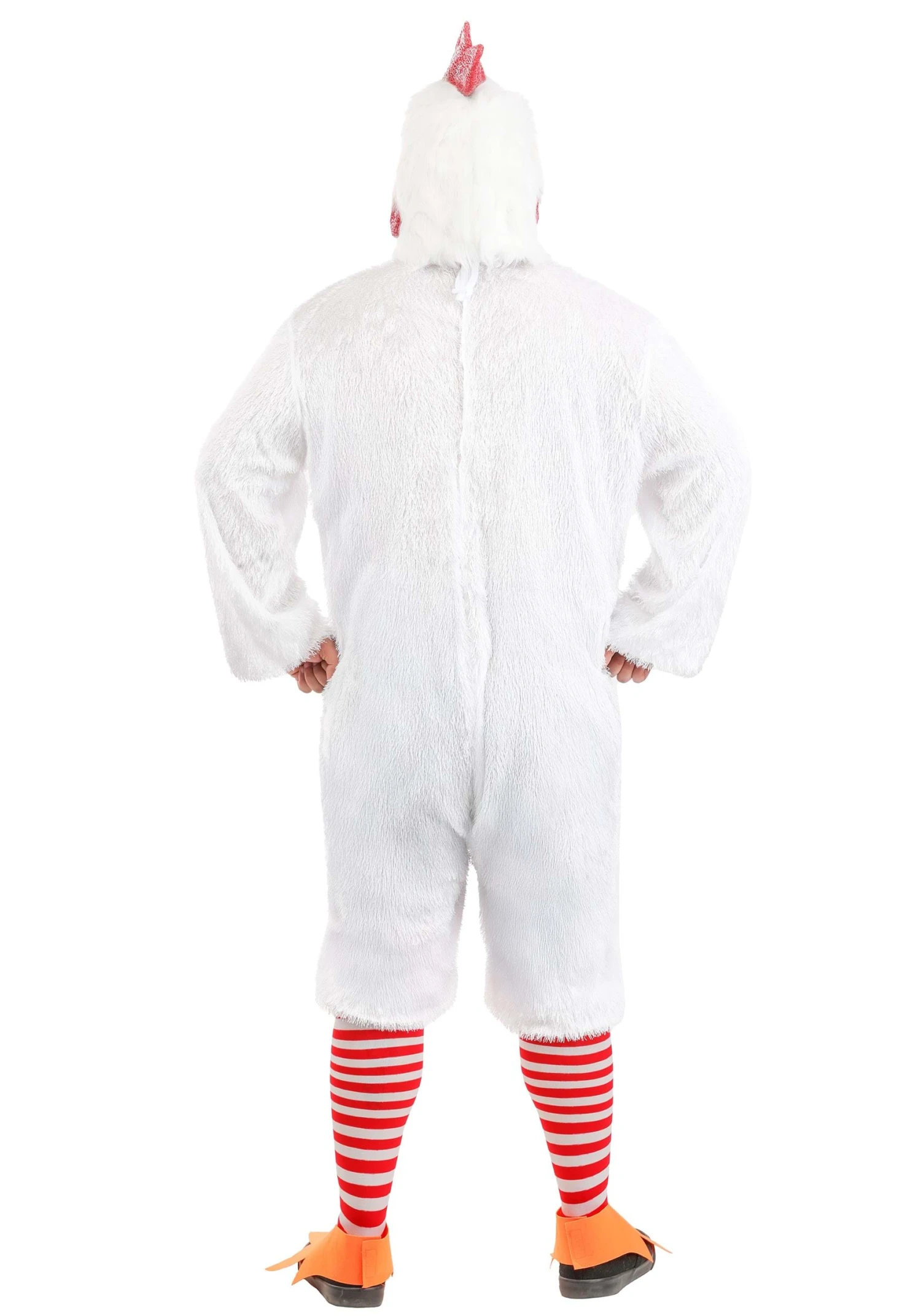 Plus Size White Rooster Adult Costume 4 Plus Size White Rooster Adult Costume - Image 2