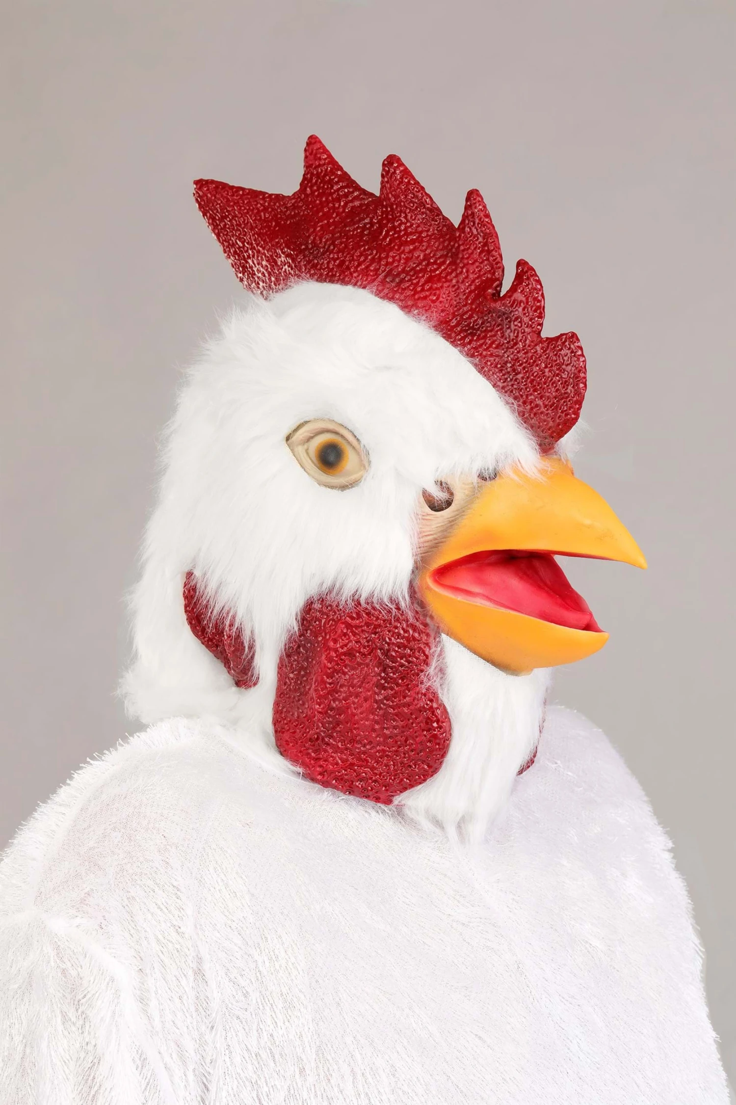 Plus Size White Rooster Adult Costume 5 Plus Size White Rooster Adult Costume - Image 3