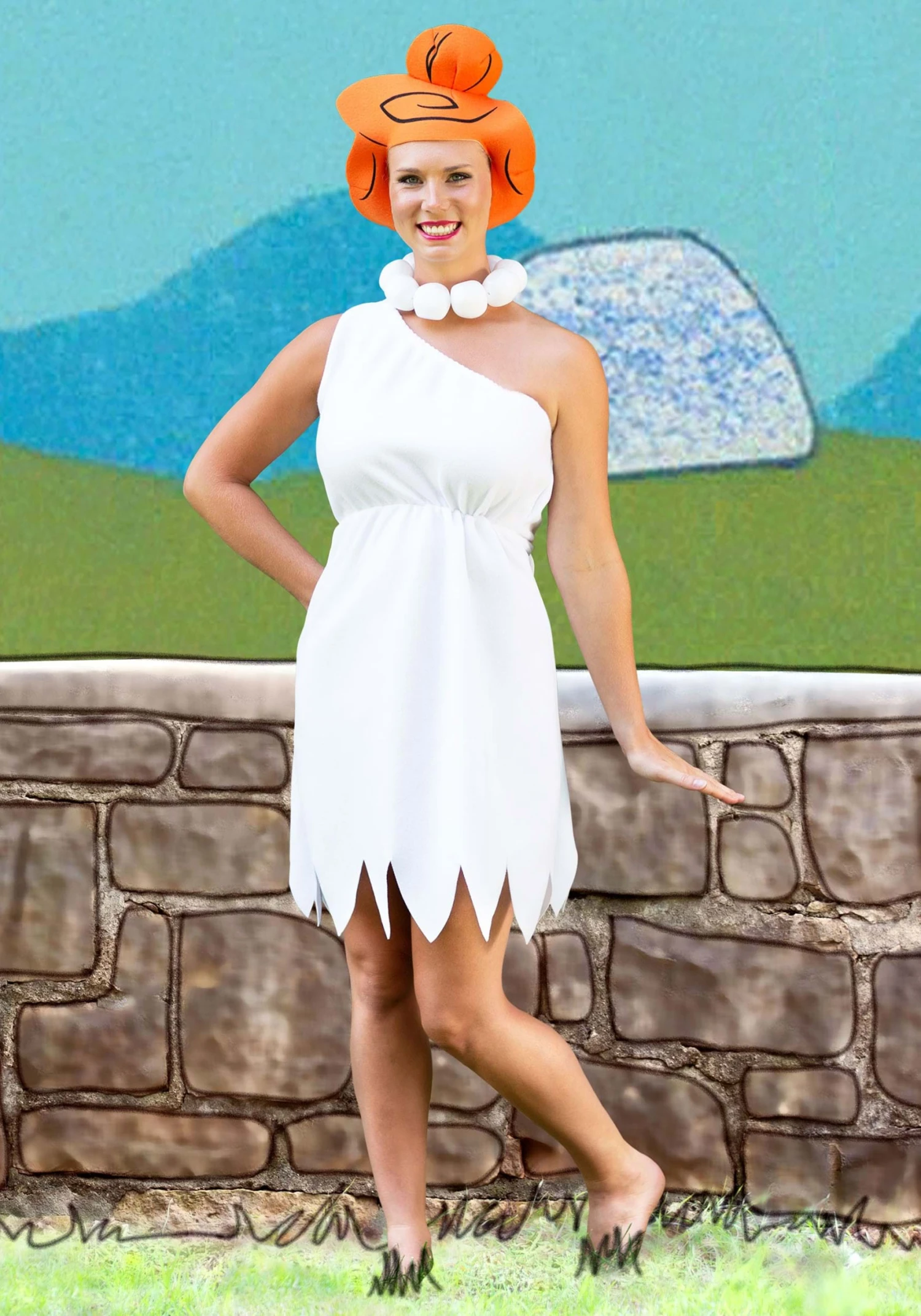 Plus Size Women's Wilma Flintstone Costume 5 Plus Size Women's Wilma Flintstone Costume - Image 3