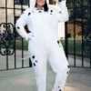 Perdita Costume For Plus Size Women From Disney's 101 Dalmatians -Halloween Costumes plus size womens 101 dalmatians perdita costume onesie 2