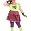 Women's Plus Size 80s Rad Costume