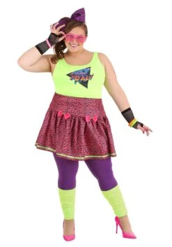 Women's Plus Size 80s Rad Costume