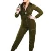 Plus Size Army Flightsuit Costume For Women -Halloween Costumes plus size womens army flightsuit costume