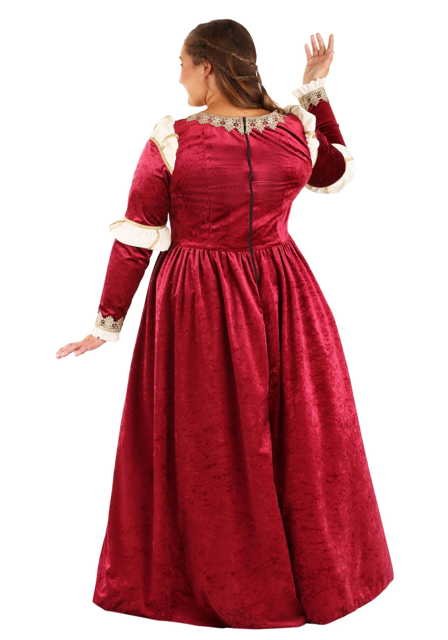 Women's Plus Size Crimson Maiden Costume 4 Women's Plus Size Crimson Maiden Costume - Image 2
