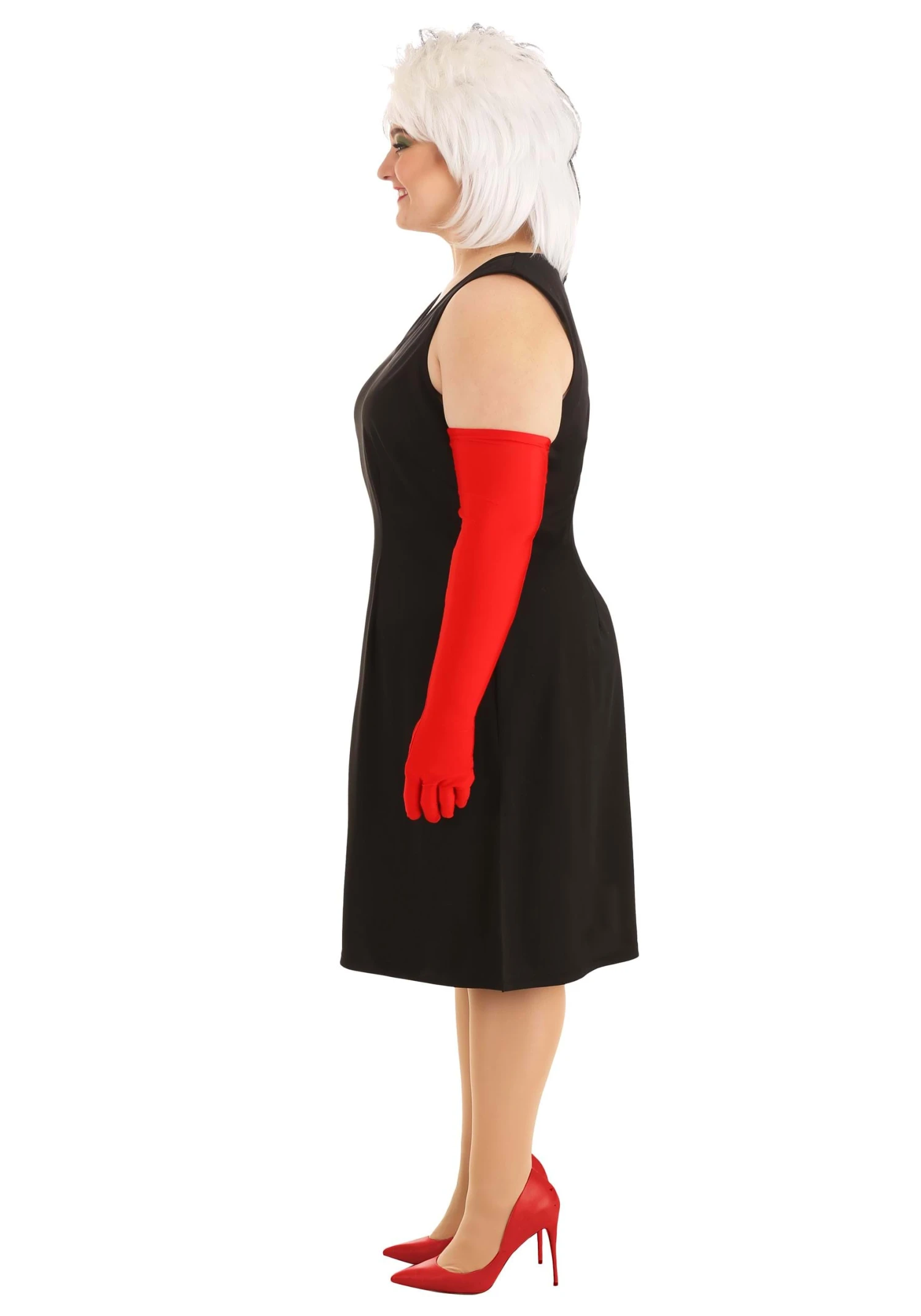 Cruella De Vil Coat Costume For Plus Size Women From Disney's 101 Dalmatians 12 Cruella De Vil Coat Costume For Plus Size Women From Disney's 101 Dalmatians - Image 10