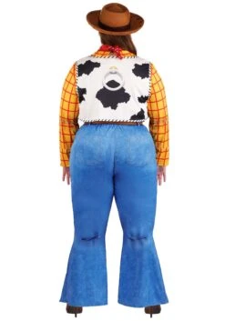 Plus Size Deluxe Pixar Toy Story Woody Costume For Women -Halloween Costumes plus size womens deluxe pixar toy story woody costume alt 1