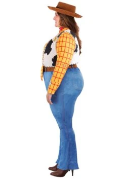 Plus Size Deluxe Pixar Toy Story Woody Costume For Women -Halloween Costumes plus size womens deluxe pixar toy story woody costume alt 2
