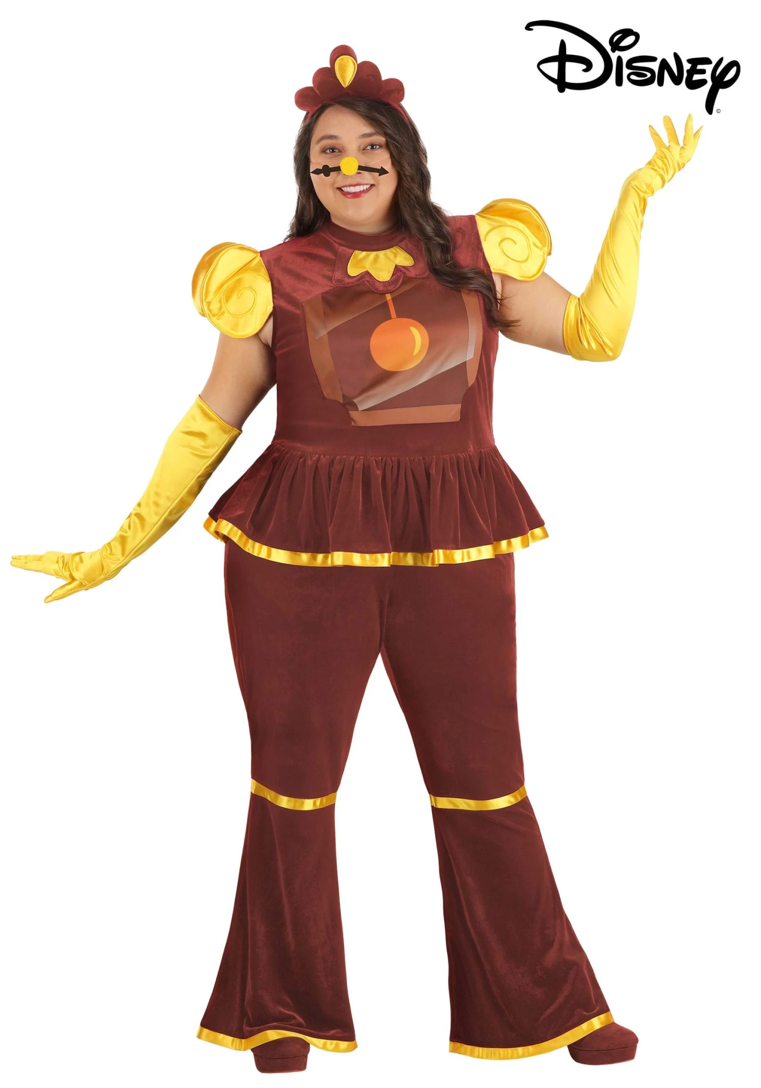 Plus Size Disney Cogsworth Costume For Women 3 Plus Size Disney Cogsworth Costume For Women