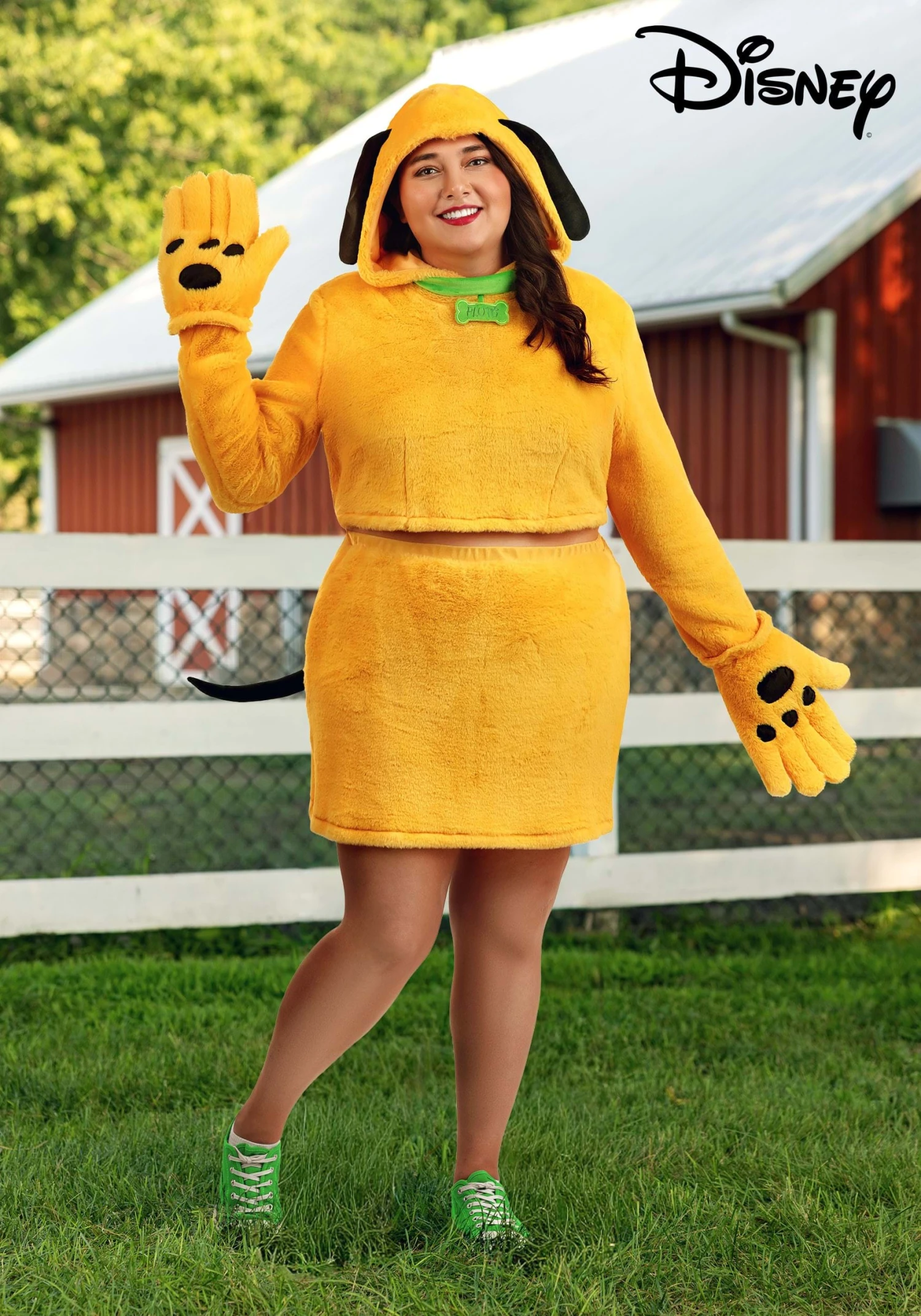 Women's Plus Size Disney Pluto Costume 3 Women's Plus Size Disney Pluto Costume
