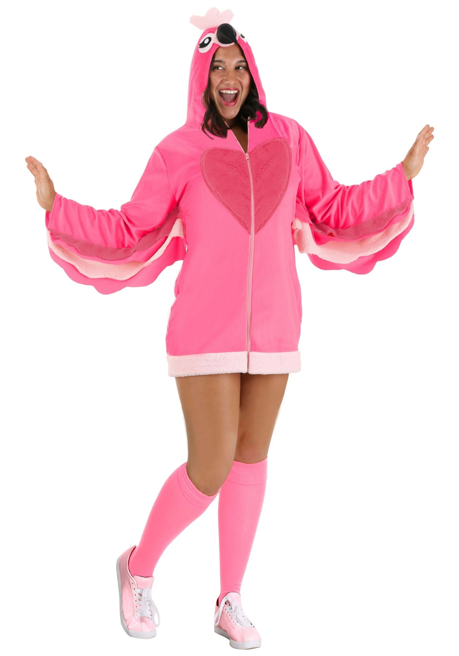 Plus Size Fancy Flamingo Women's Costume 3 Plus Size Fancy Flamingo Women's Costume