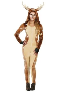 Plus Size Women's Fawn Costume -Halloween Costumes plus size womens fawn costume alt 1