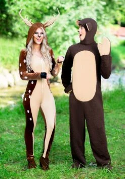Plus Size Women's Fawn Costume -Halloween Costumes plus size womens fawn costume alt 10