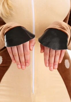 Plus Size Women's Fawn Costume -Halloween Costumes plus size womens fawn costume alt 5