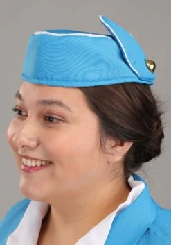 Plus Size Flight Attendant Women's Costume Dress -Halloween Costumes plus size womens flight crew costume alt 1