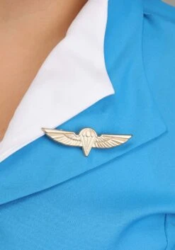 Plus Size Flight Attendant Women's Costume Dress -Halloween Costumes plus size womens flight crew costume alt 3