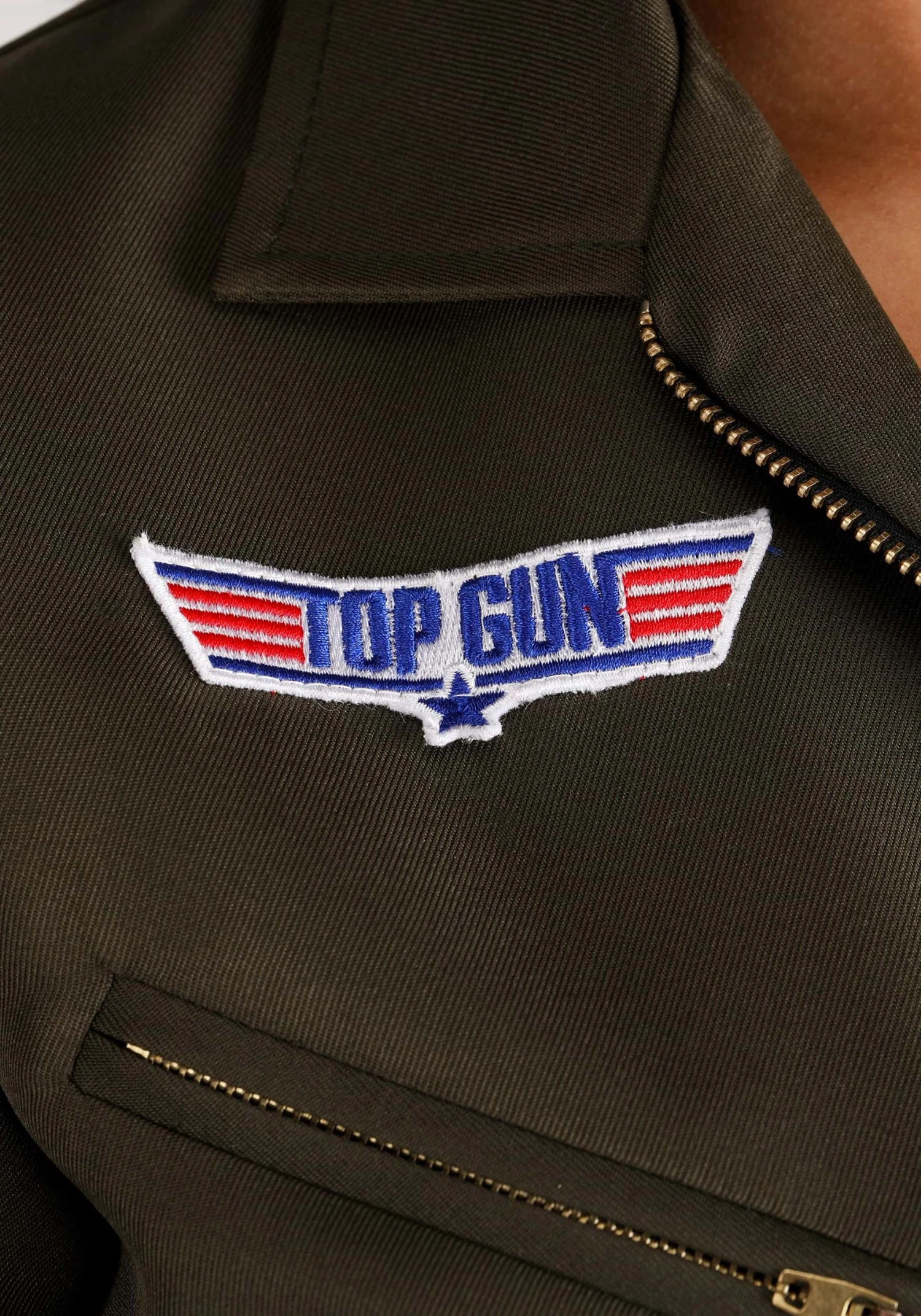 Women's Plus Size Flight Suit Top Gun Costume 6 Women's Plus Size Flight Suit Top Gun Costume - Image 4