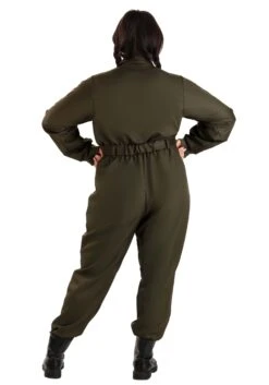 Women's Plus Size Flight Suit Top Gun Costume 18 Women's Plus Size Flight Suit Top Gun Costume -Halloween Costumes plus size womens flight suit top gun costume alt 7
