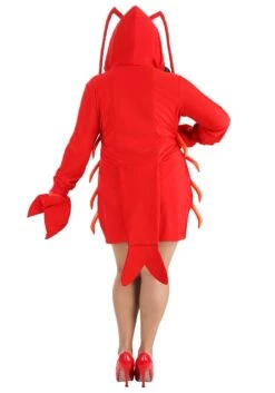 Plus Size Glamorous Lobster Women's Costume -Halloween Costumes plus size womens glamorous lobster costume alt 1