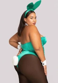 Roma Green Playboy Bunny Plus Size Costume 10 Roma Green Playboy Bunny Plus Size Costume -Halloween Costumes plus size womens green playboy bunny costume