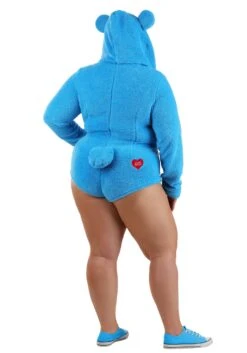 Plus Size Care Bears Grumpy Bear Women's Romper Costume 10 Plus Size Care Bears Grumpy Bear Women's Romper Costume -Halloween Costumes plus size womens grumpy bear romper costume alt 1