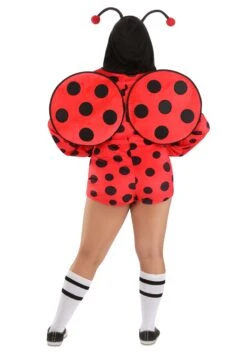 Plus Size Ladybug Costume Romper For Women 8 Plus Size Ladybug Costume Romper For Women -Halloween Costumes plus size womens ladybug costume romper alt 1