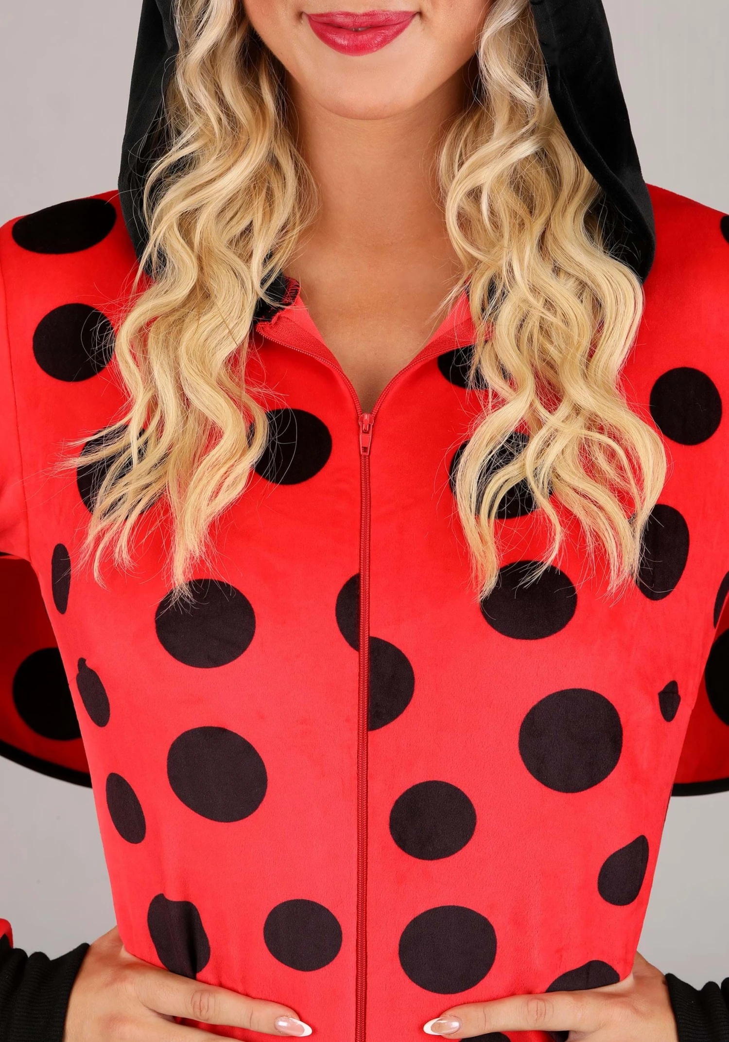 Plus Size Ladybug Costume Romper For Women 6 Plus Size Ladybug Costume Romper For Women - Image 4