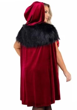 Roma Women's Plus Size Playboy Bunny Red Riding Hood Costume -Halloween Costumes plus size womens playboy red riding hood costume