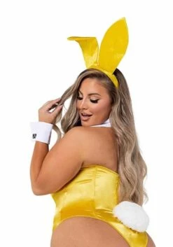 Roma Playboy Plus Size Women's Yellow Bunny Costume -Halloween Costumes plus size womens playboy yellow bunny costume 1