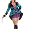 Plus Size Women's Purple Panache Mad Hatter Costume 2 Plus Size Women's Purple Panache Mad Hatter Costume -Halloween Costumes plus size womens purple panache mad hatter costume