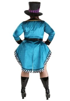 Plus Size Women's Purple Panache Mad Hatter Costume -Halloween Costumes plus size womens purple panache mad hatter costume alt 2
