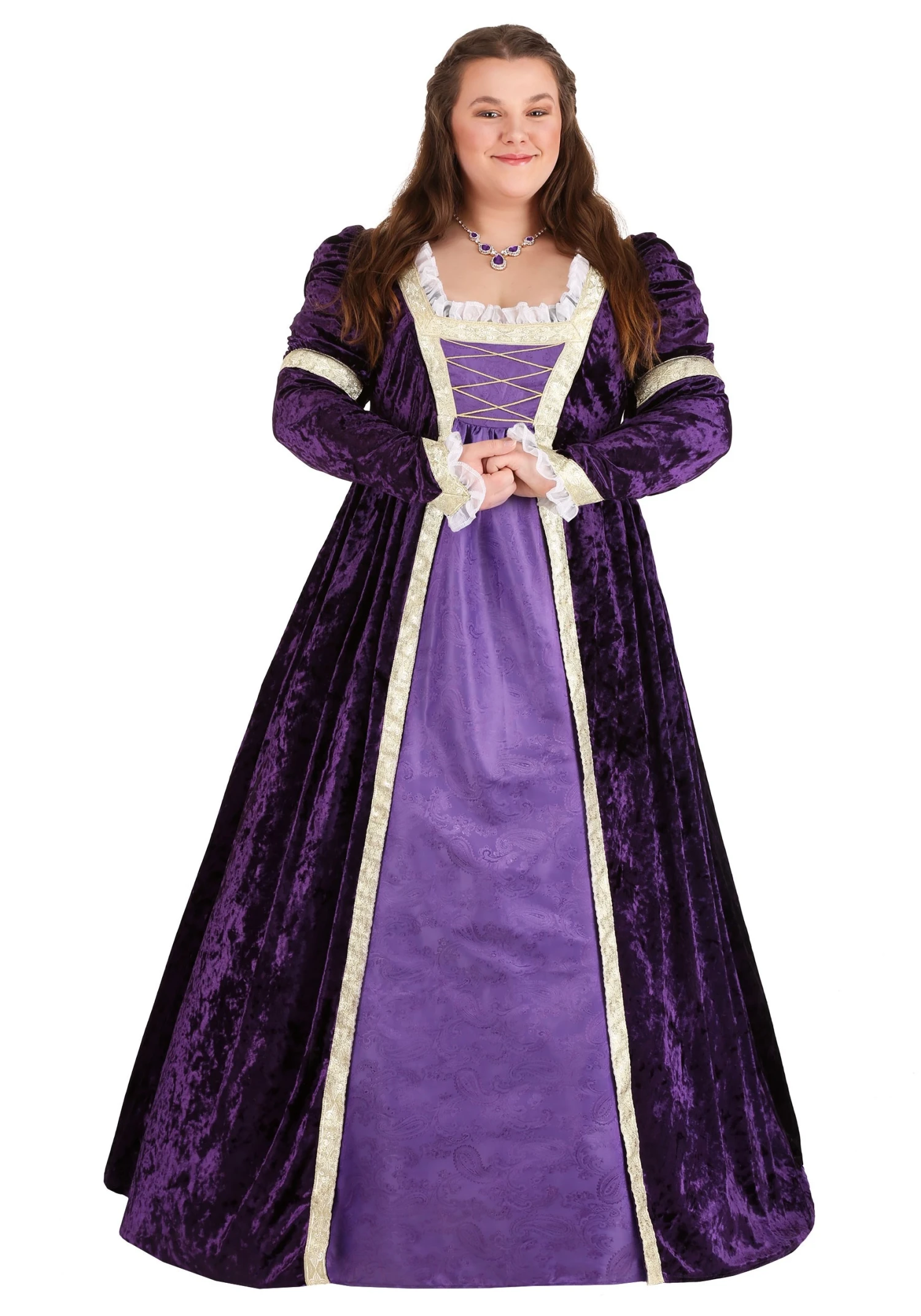 Plus Size Regal Maiden Costume For Women 3 Plus Size Regal Maiden Costume For Women