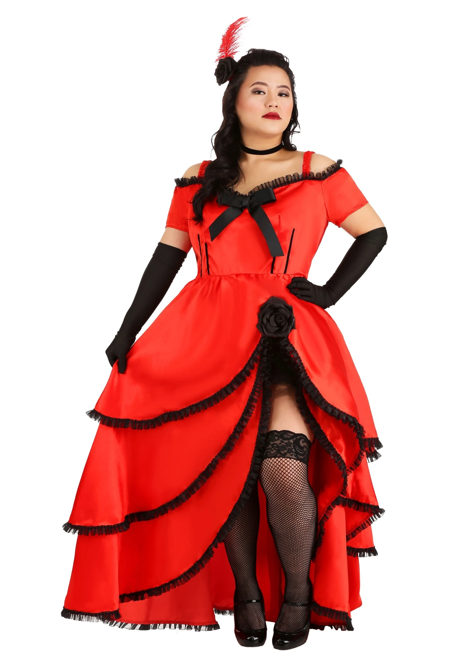 Women's Plus Size Sassy Showgirl Costume 5 Women's Plus Size Sassy Showgirl Costume - Image 3