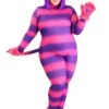 Plus Size Sexy Cheshire Cat Bodysuit Women's Costume -Halloween Costumes plus size womens sexy cheshire cat bodysuit