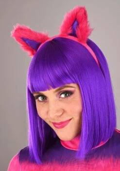 Plus Size Sexy Cheshire Cat Bodysuit Women's Costume -Halloween Costumes plus size womens sexy cheshire cat bodysuit alt 3