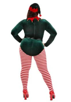Women's Plus Size Sexy Santa Elf Costume -Halloween Costumes plus size womens sexy santa elf costume alt 2