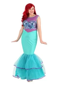 Plus Size Shell-a-brate Mermaid Women's Costume