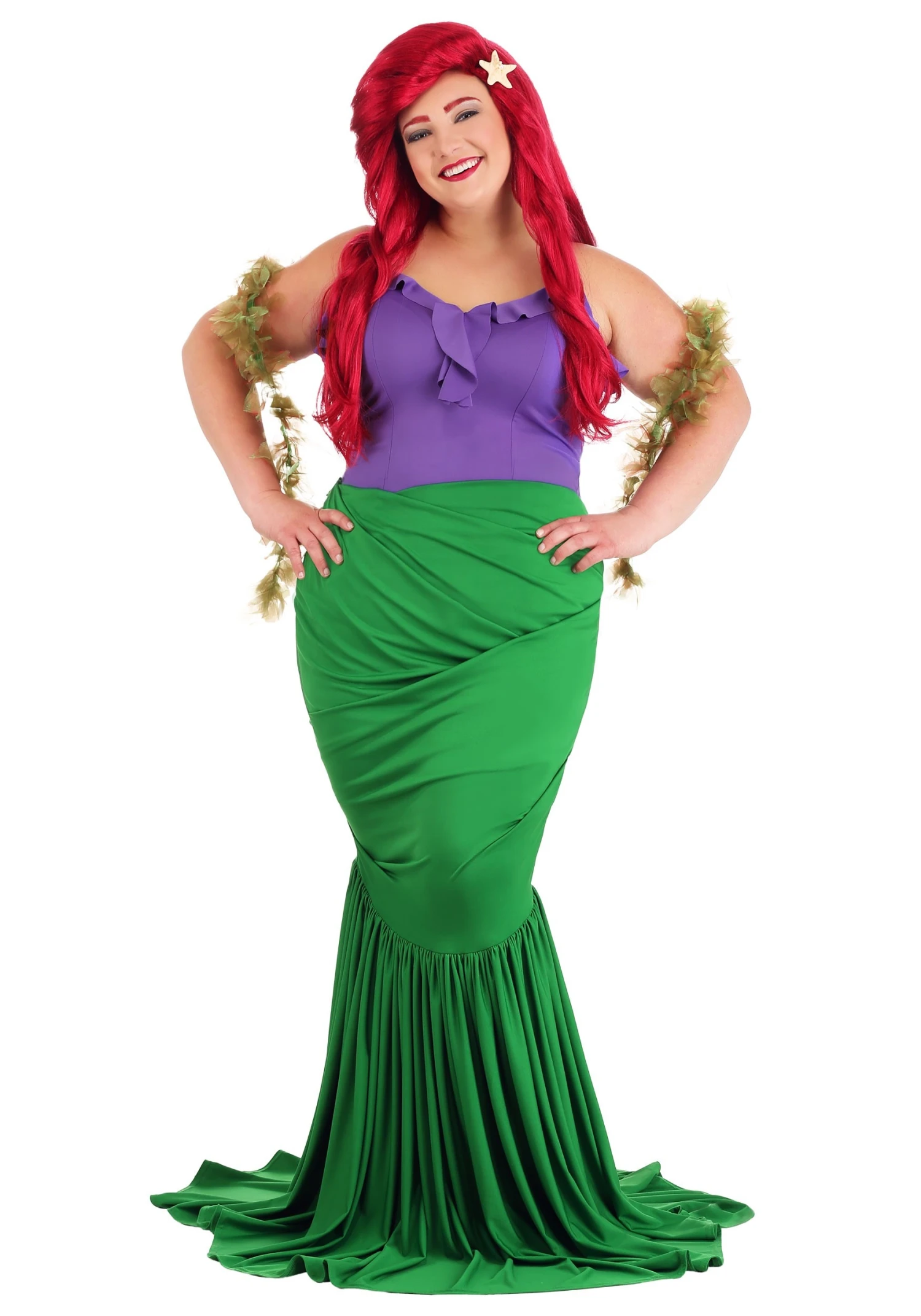 Women's Plus Size Undersea Mermaid Costume 3 Women's Plus Size Undersea Mermaid Costume