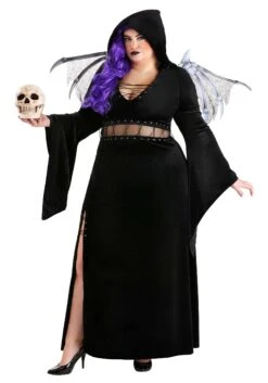 Women's Plus Size Winged Reaper Costume