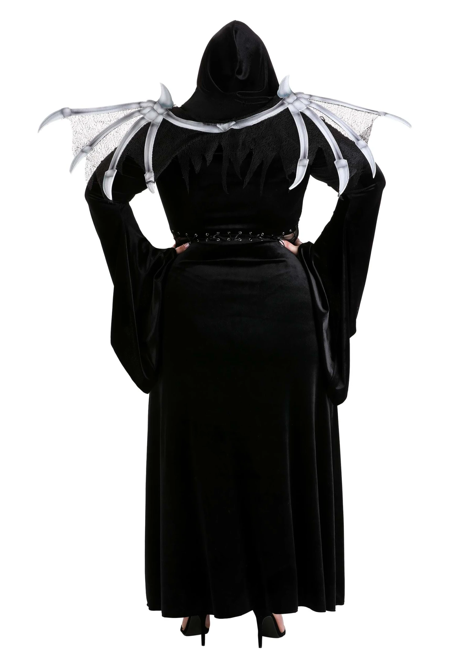 Women's Plus Size Winged Reaper Costume 4 Women's Plus Size Winged Reaper Costume - Image 2
