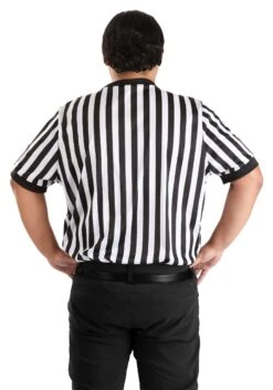 Men's Plus Size WWE Referee Shirt Costume -Halloween Costumes plus size wwe referee shirt costume alt 2