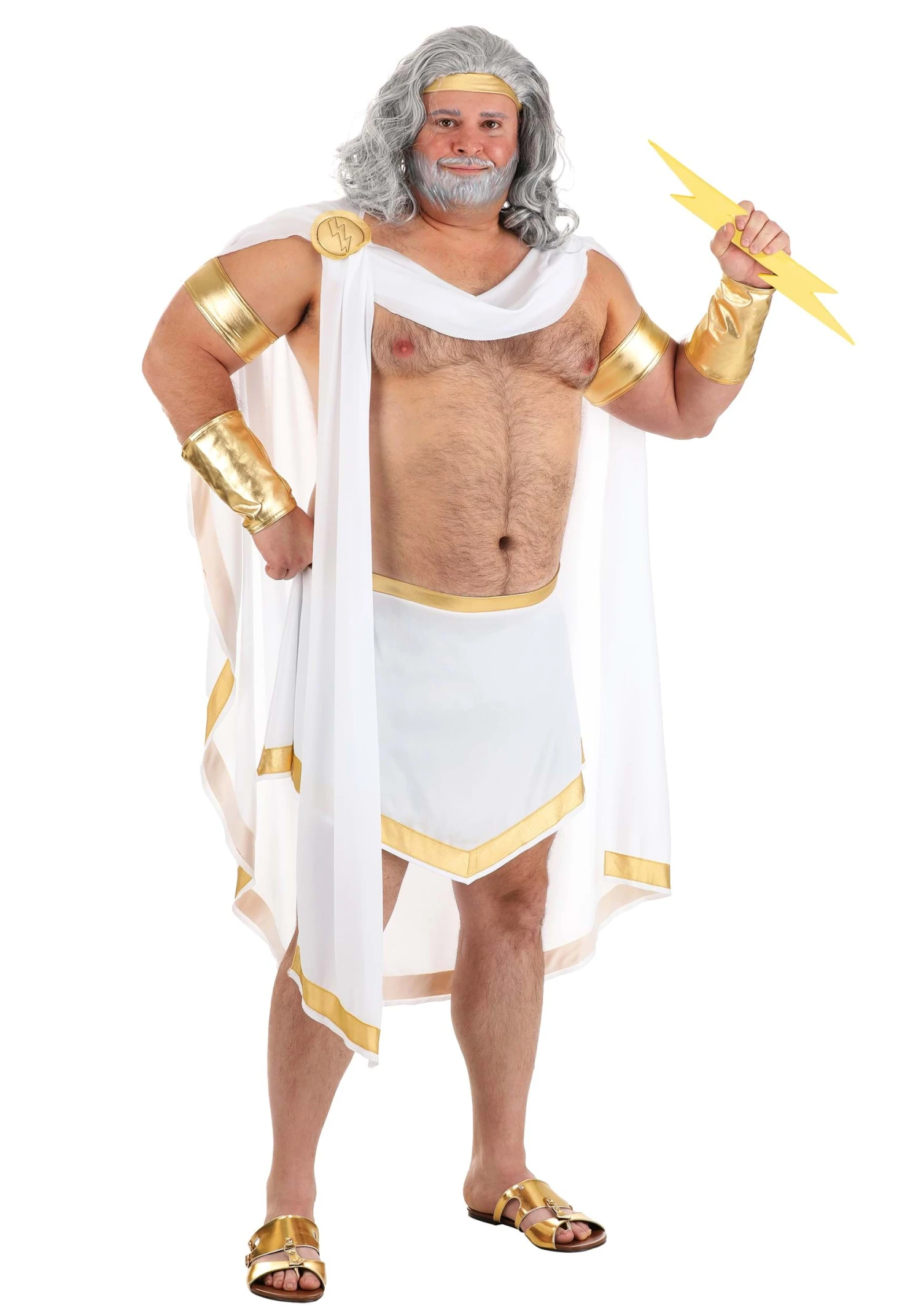 Plus Size Zeus Costume For Men 3 Plus Size Zeus Costume For Men