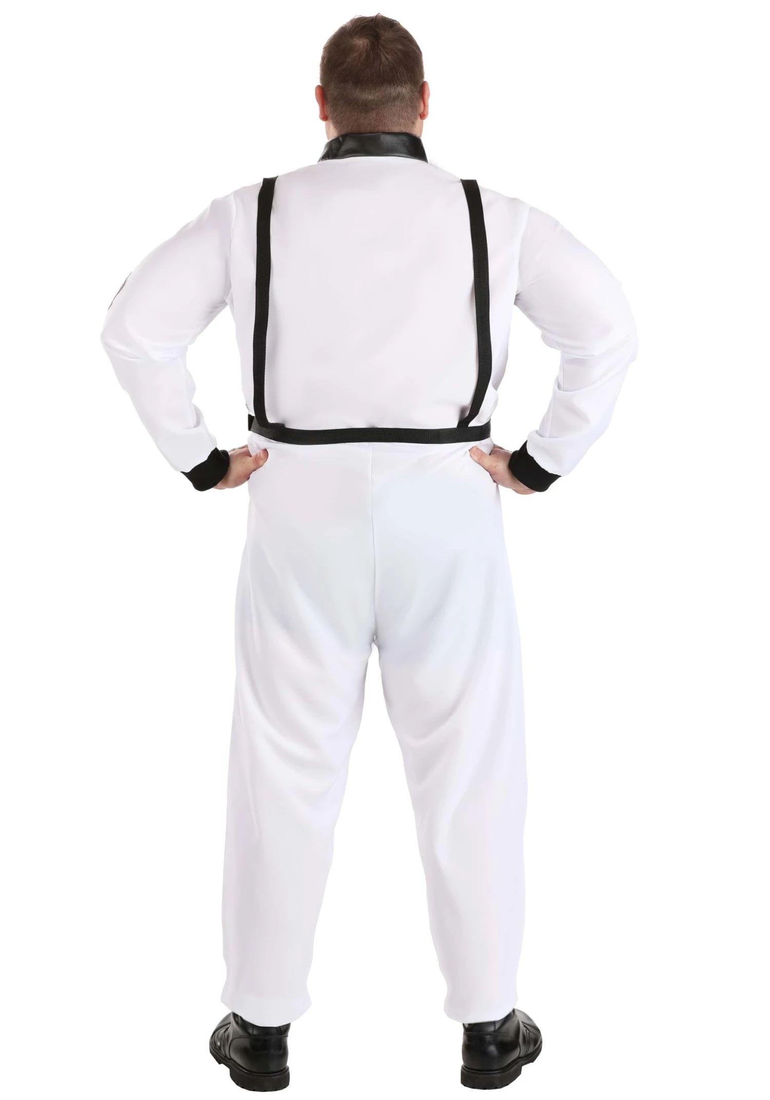 Plus Size Classic White Astronaut Adult Costume 4 Plus Size Classic White Astronaut Adult Costume - Image 2