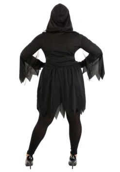 Plus Sized Women's Death Costume Dress -Halloween Costumes plus sized death costume dress alt 2