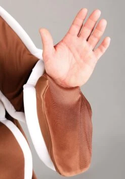 Plus Sized Iced Gingerbread Man Costume For Men 9 Plus Sized Iced Gingerbread Man Costume For Men -Halloween Costumes plus sized iced gingerbread man costume alt 3