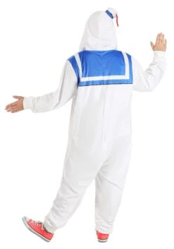 Plus Size Stay Puft Marshmallow Man Costume Onesie -Halloween Costumes plus stay puft marshmallow man costume onesie alt 3