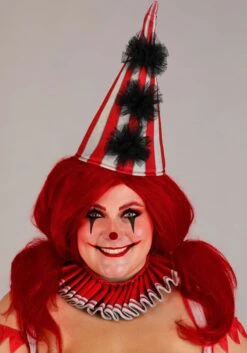 Plus Size Sinister Circus Clown Costume For Women -Halloween Costumes plus womens sinister circus clown costume alt 2