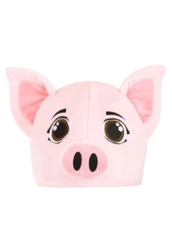 Pink Pig Costume Plush Hat -Halloween Costumes plush pig hat alt 3