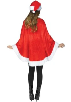 Fun World Plush Santa Claus Costume Poncho -Halloween Costumes plush santa poncho alt 1