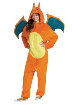 Disguise Pokemon Charizard Deluxe Costume For Adults -Halloween Costumes pokemon adult charizard deluxe costume alt 1